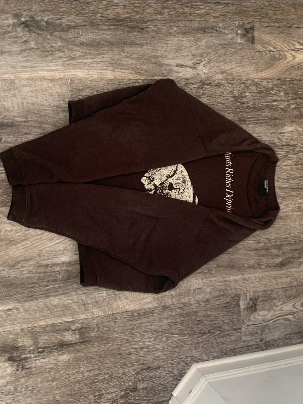 ERD Men's Crewneck Graphic Sweatshirt - Dark Brown